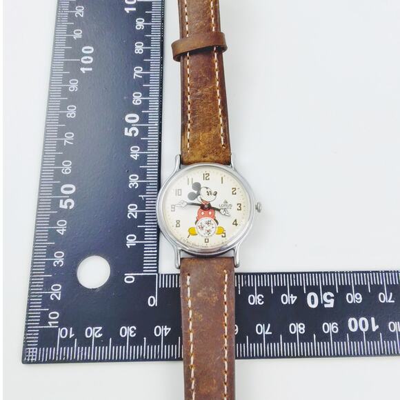 Disney Lorus Mickey Mouse VTG Compass Watch RARE H2F